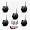 Service Caster 2-3/8'' Chair Caster Twin Wheel with Brakes 5/16'' Grip Neck Stem, 5PK SCC-GN02S60-NYS-B-5 - alternate 2